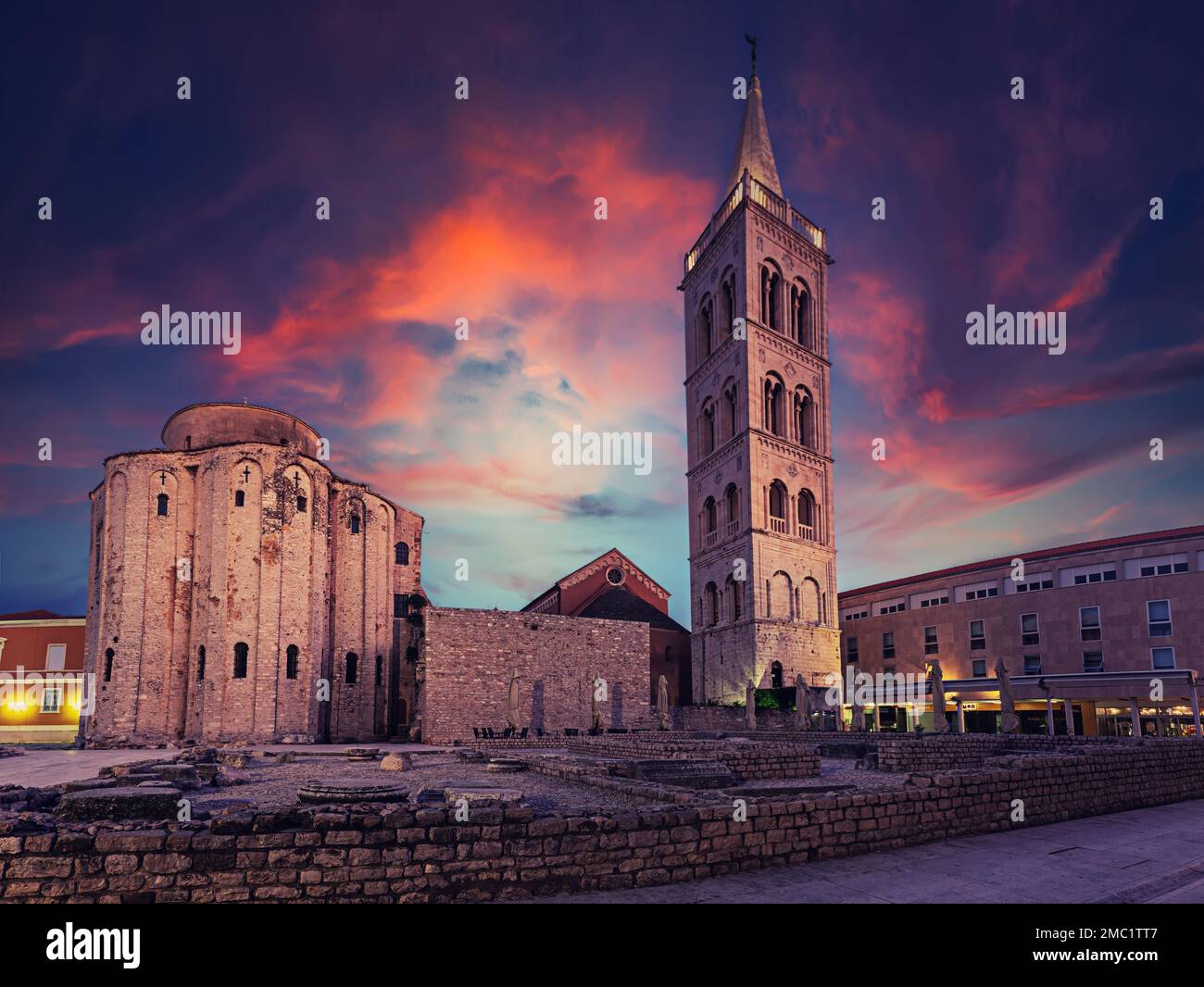 Saint Anastasia Cathedral, Zadar, Croatia Stock Photo Alamy