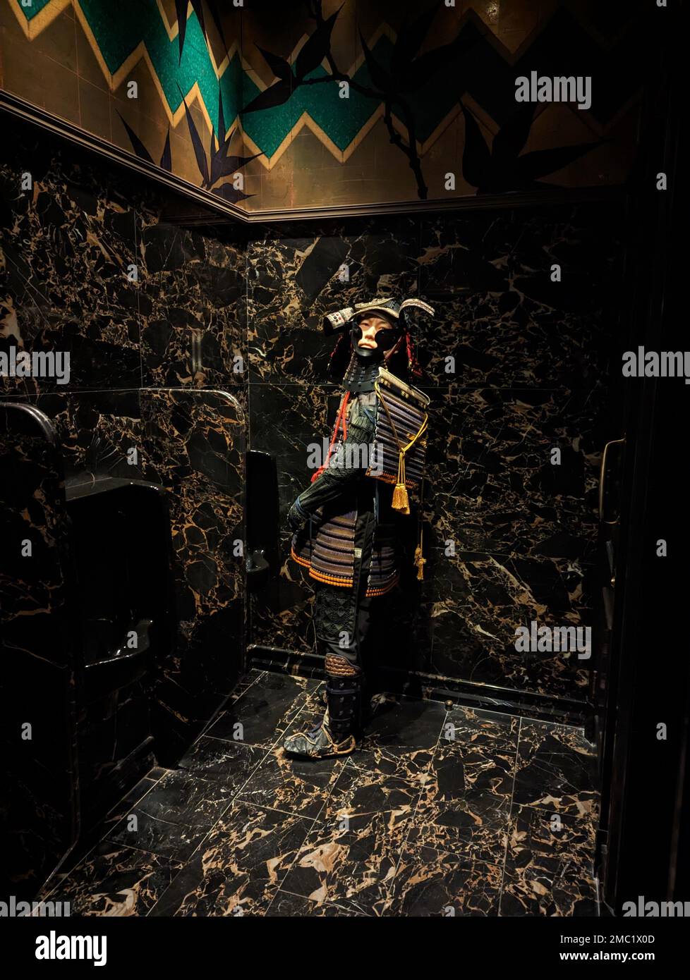 a vintage statue in the Modern bathroom Stock Photo Alamy