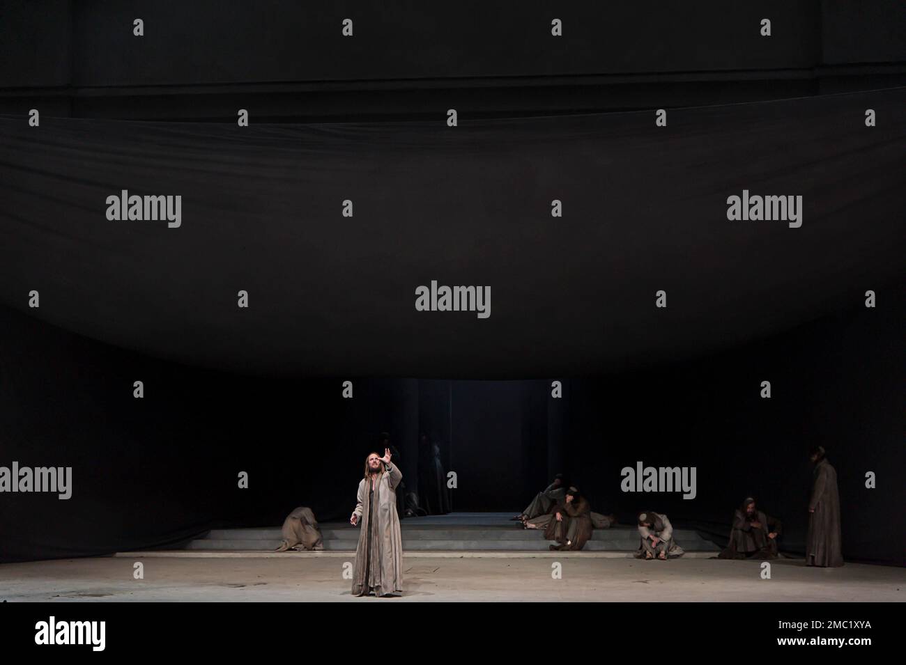 Passion Play Oberammergau 2022, after Last Supper, Lamentation on the