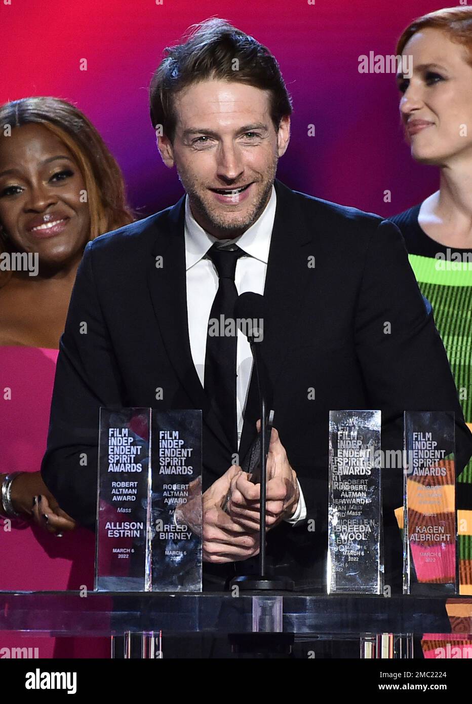 Fran Kranz accepts the Robert Altman award for