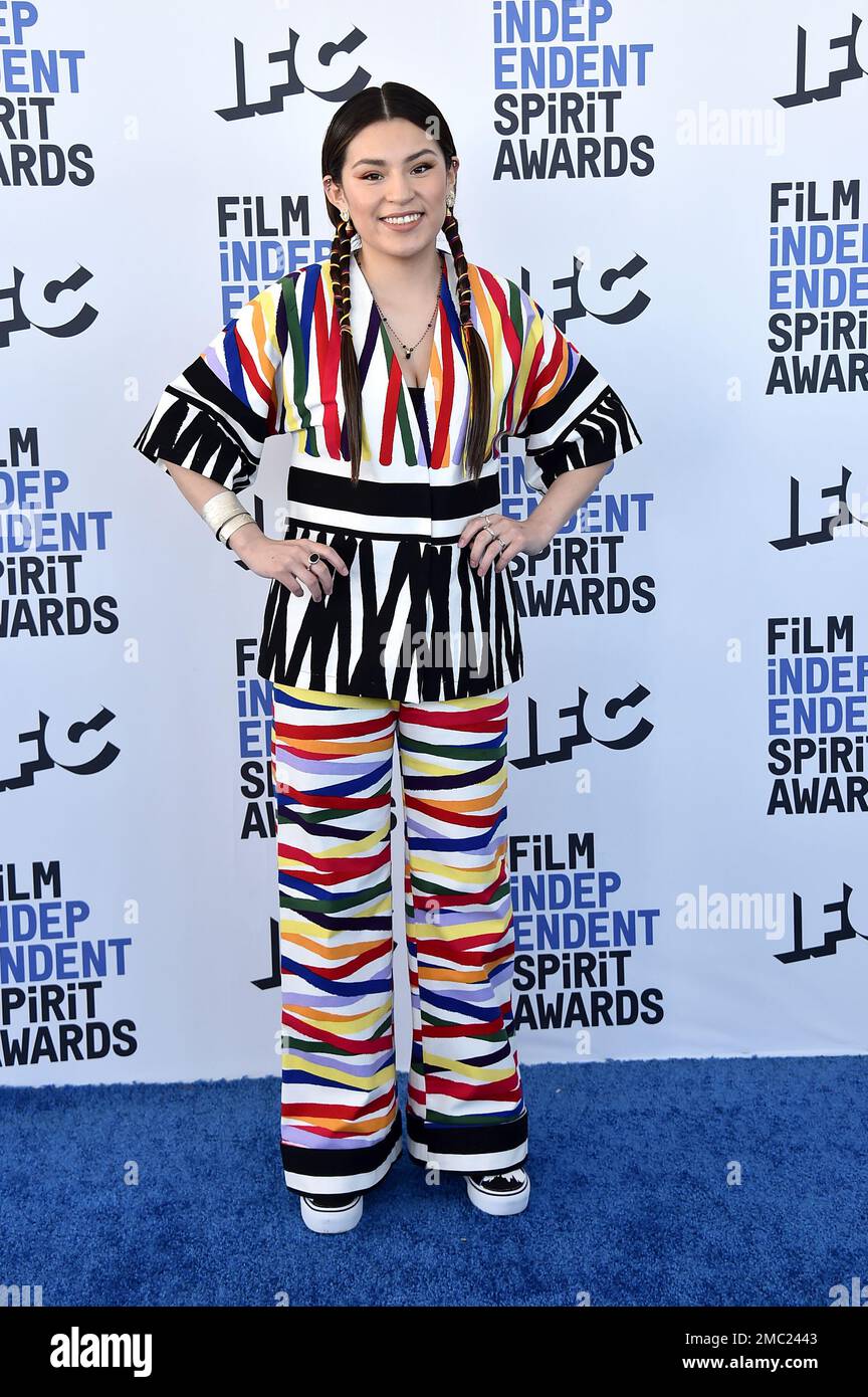 Paulina Alexis arrives at the 37th Film Independent Spirit Awards on