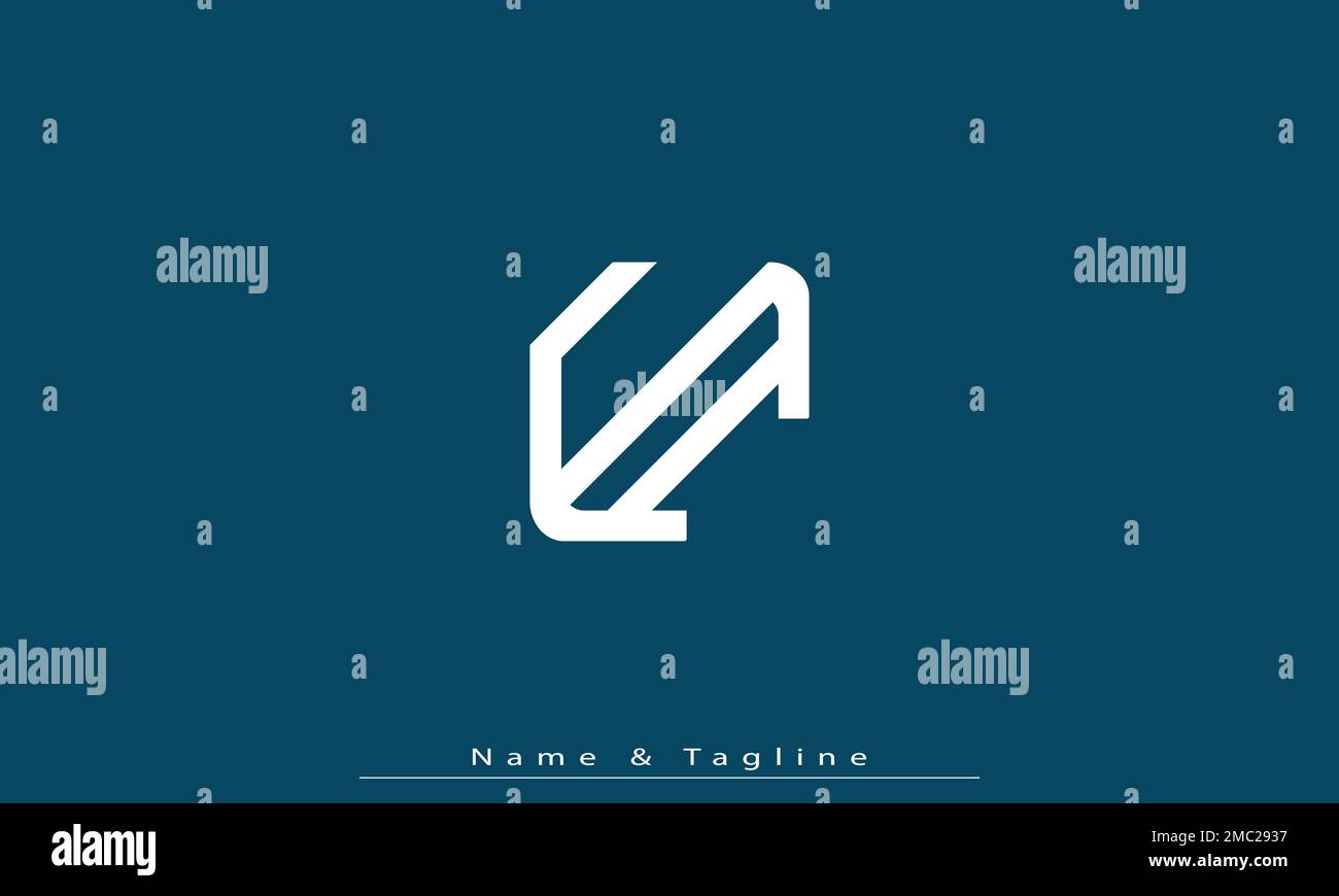 Alphabet letters Initials Monogram logo UI , IU Stock Vector