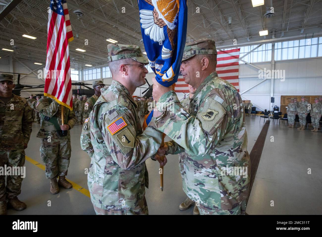 U.S. Army Col. Michael LaPoint, right, Commander, 57th Troop Command
