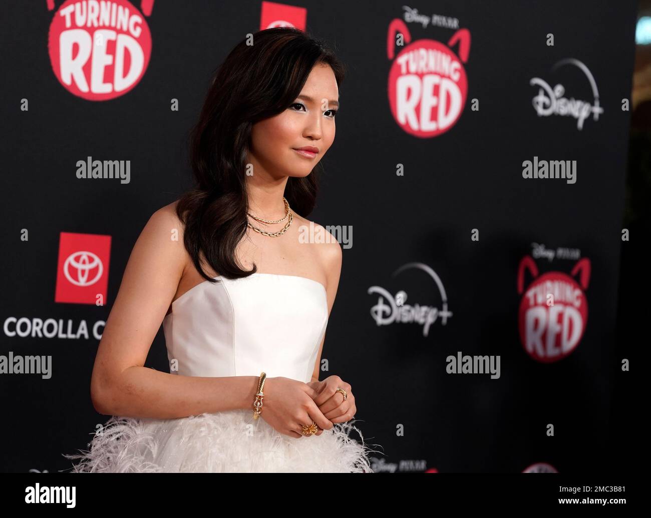 Rosalie Chiang poses at the world premiere of the film "Turning Red