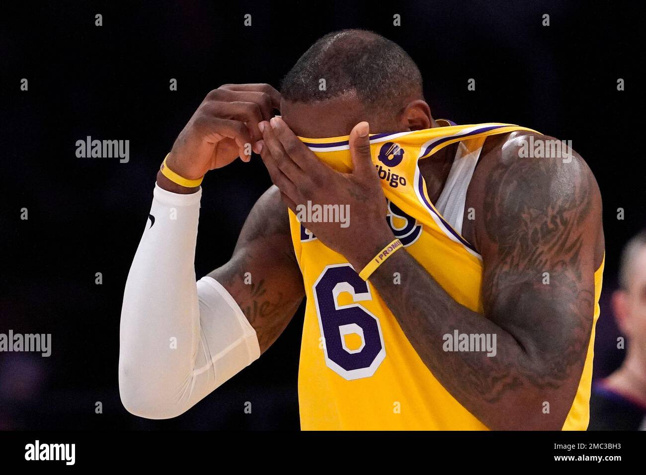 Lebron half shop and half jersey