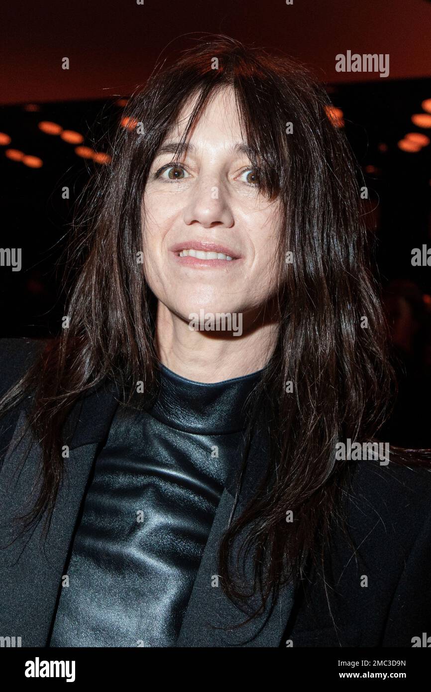 Charlotte Gainsbourg poses for photographers ahead of the Saint Laurent