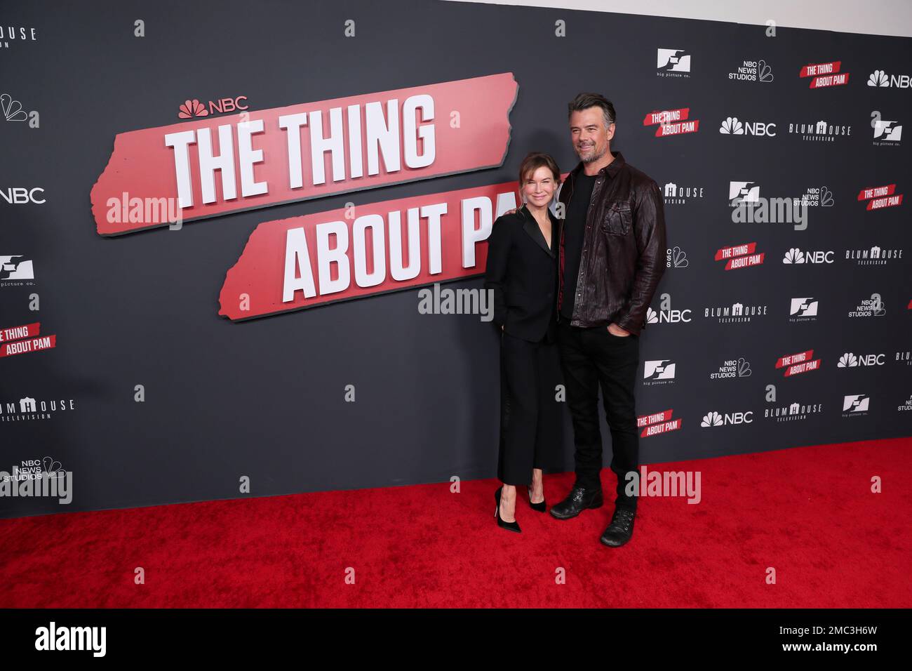 Renée Zellweger, left, and Josh Duhamel attend a red carpet event for