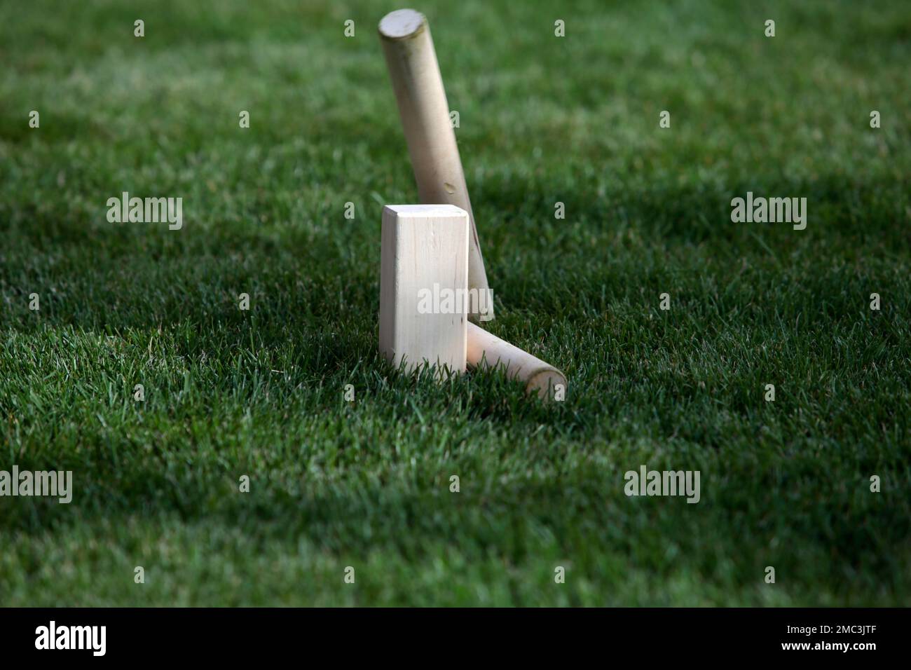 viking game kubb Stock Photo Alamy