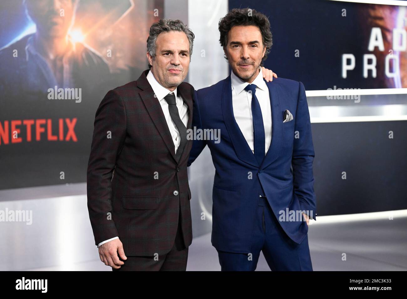 Actor Mark Ruffalo, left, and producerdirector Shawn Levy pose