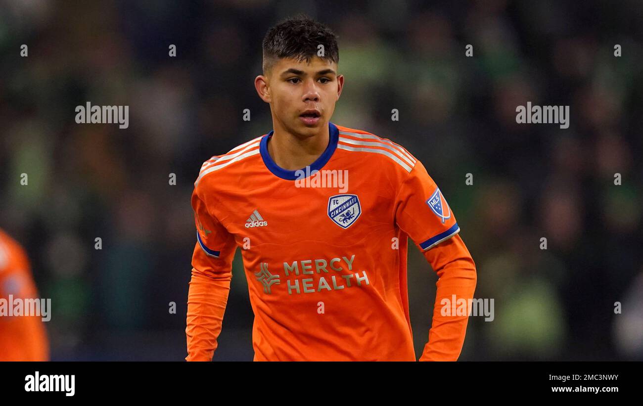 FC Cincinnati forward Nicholas Markanich during an MLS soccer match