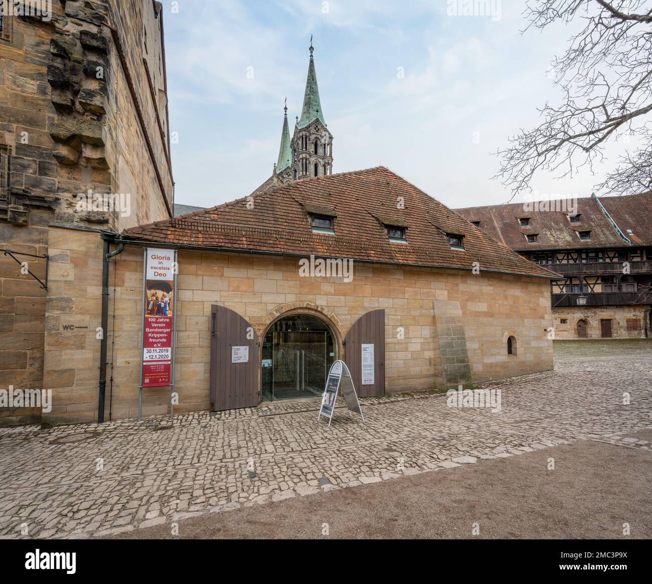 Historical Museum Bamberg at Old Court (Alte Hofhaltung) - Bamberg, Bavaria, Germany Stock Photo