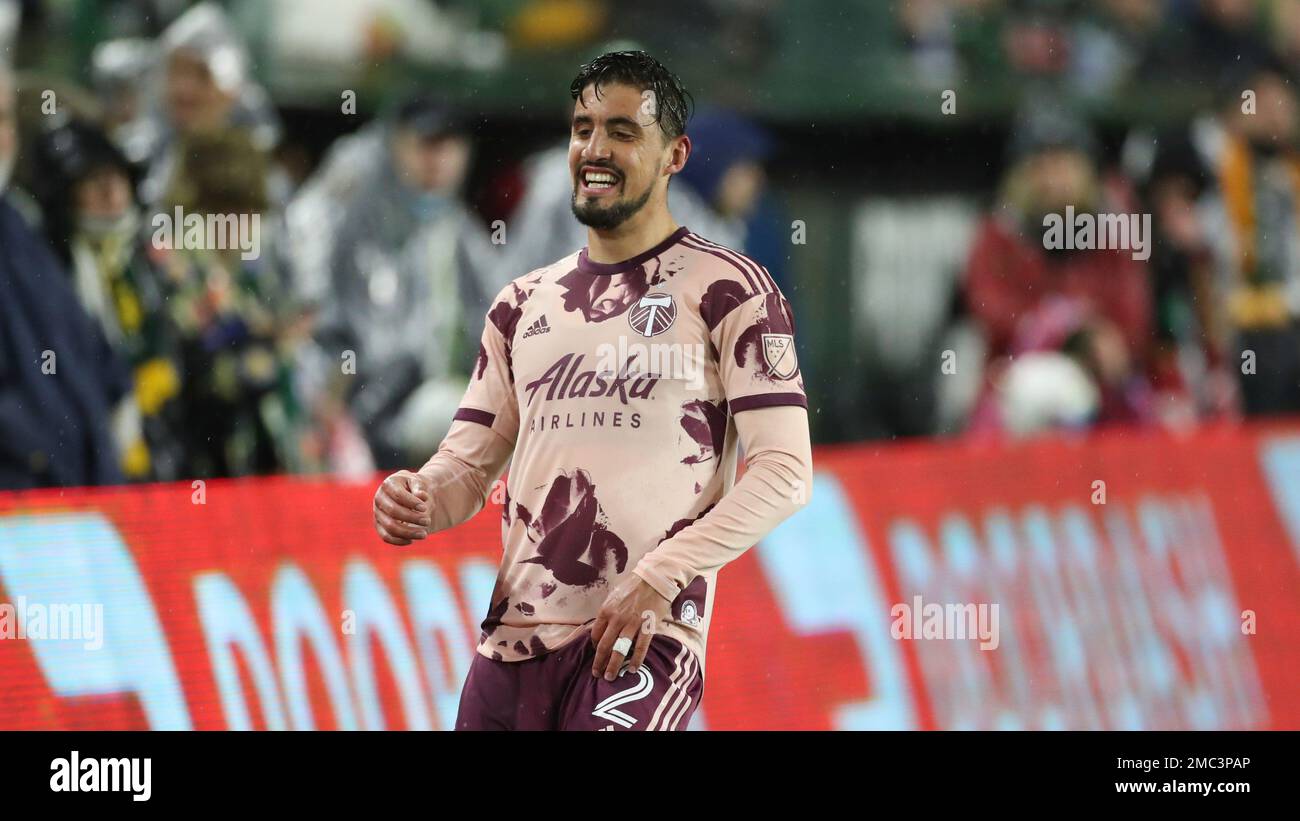 Portland Timbers defender Josecarlos Van Rankin plays during the second  half of an MLS soccer match against the New England Revolution, Saturday,  Feb. 26, 2022, in Portland, Ore. The match ended in