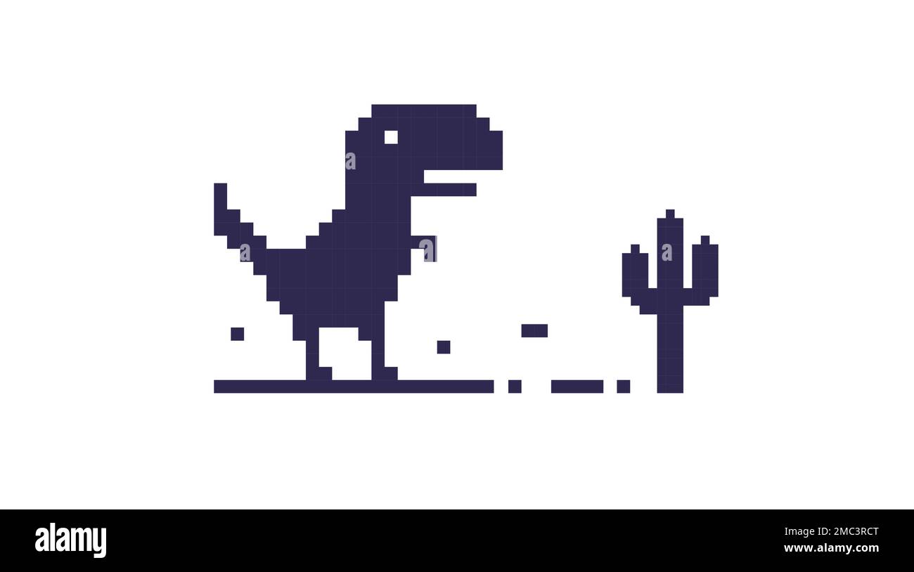 No internet dinosaur game Royalty Free Vector Image