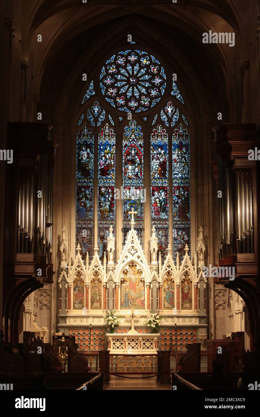 Maîtreautel créé par Clayton & Bell en 1878. église épiscopale de la