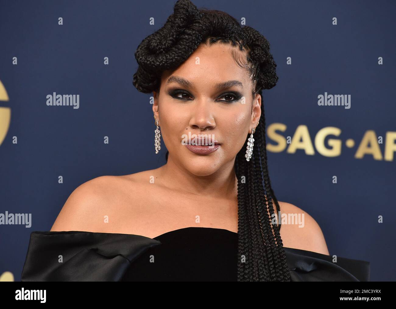 Emmy Raver Emmy Raver-Lampman arrives at the 28th annual Screen Actors Guild ...