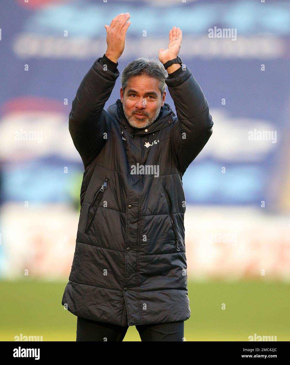 Norwich City manager David Wagner gestures to the fans after the Sky Bet Championship match at the Coventry Building Society Arena, Coventry. Picture date: Saturday January 21, 2023. Stock Photo