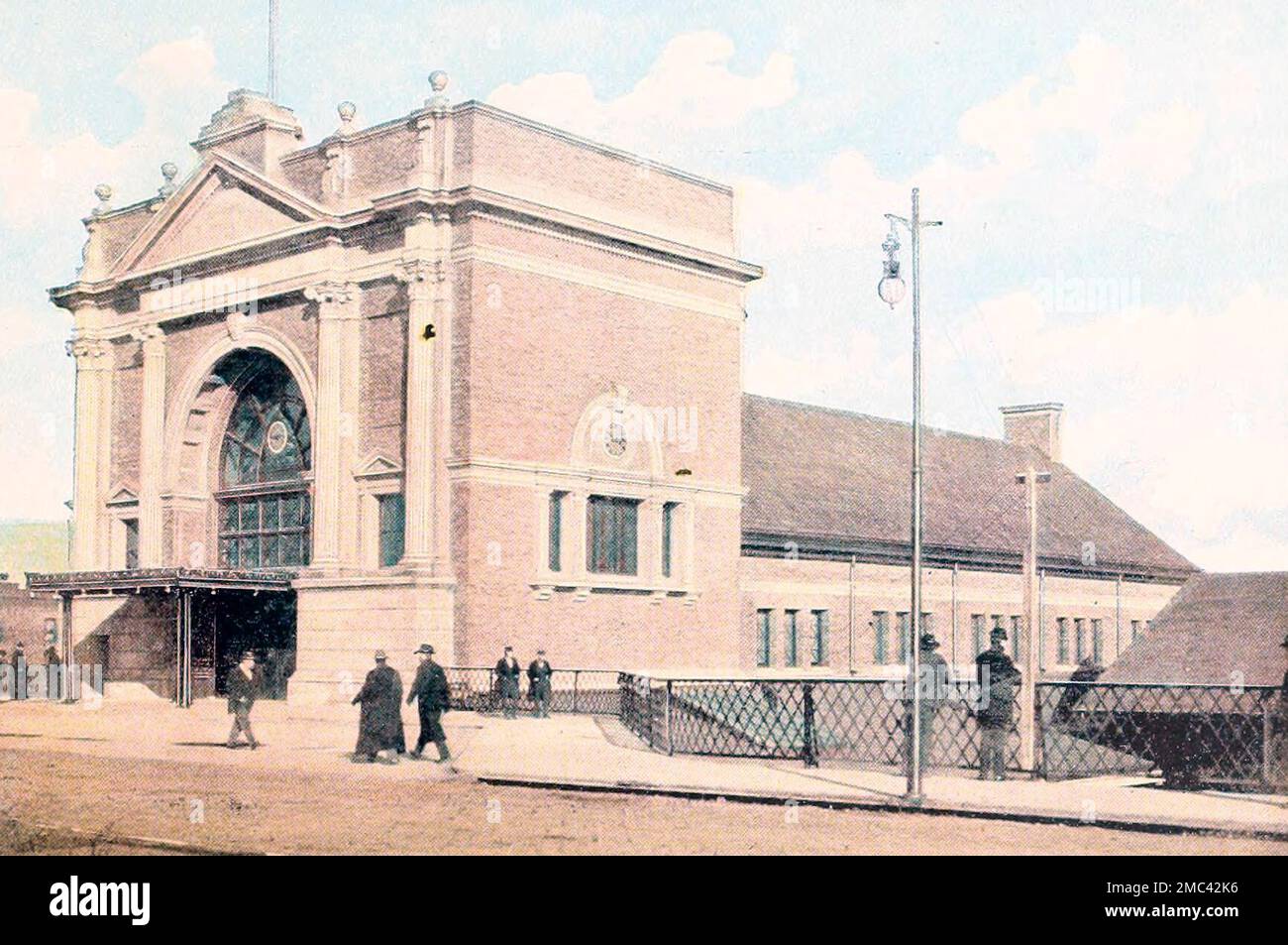 View of Union Station at Omaha, Nebraska, circa 1900 Stock Photo Alamy