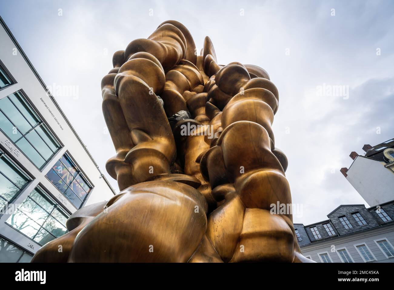 Mean Average Sculpture by Tony Cragg, 2014 at Remigiusplatz - Bonn, Germany Stock Photo