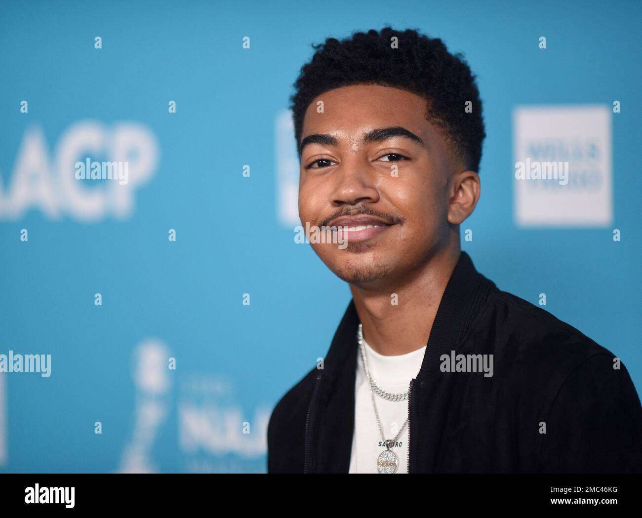 Miles Brown arrives at the 53rd NAACP Image Awards live show screening ...