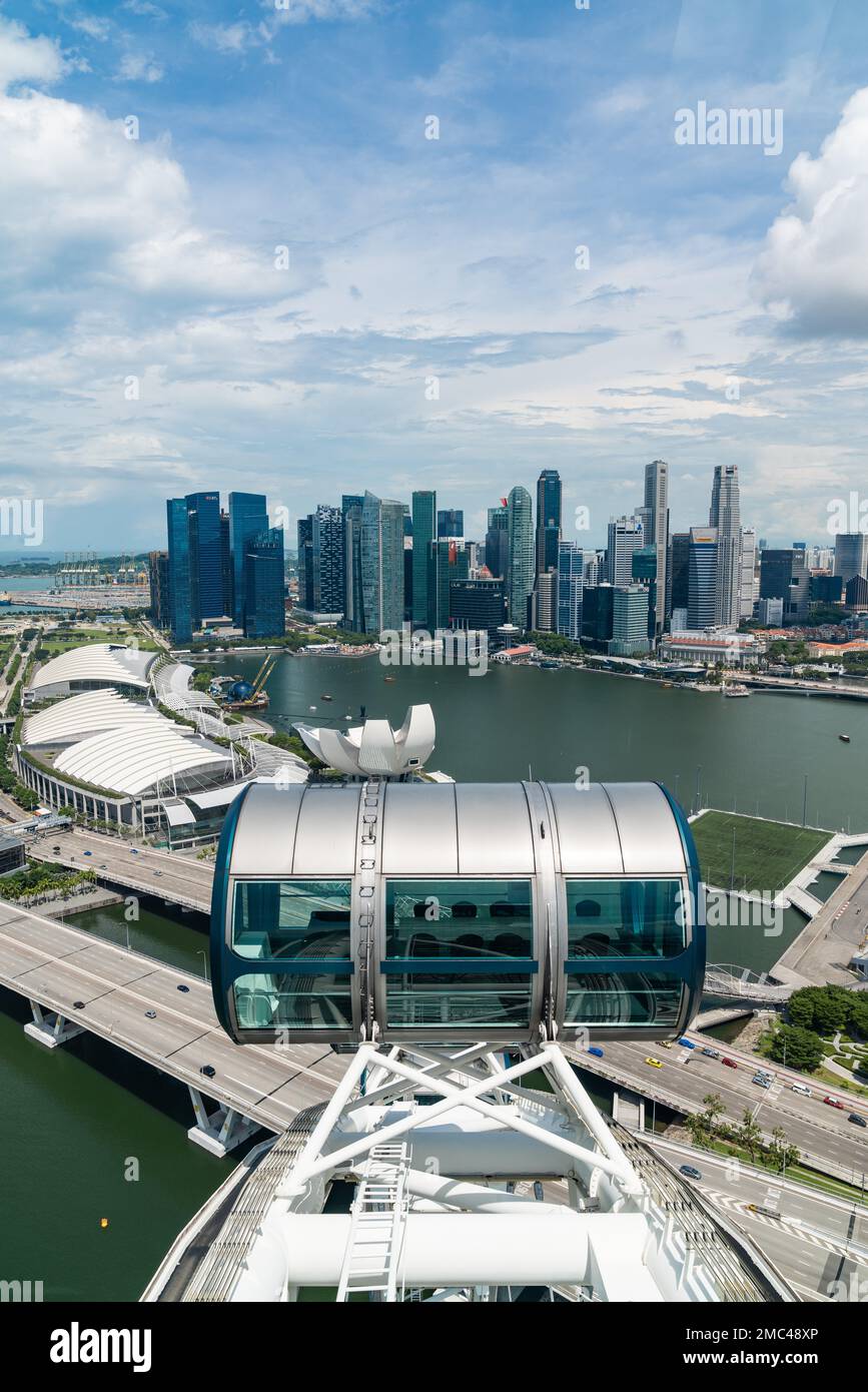 Singapore flyer bird's eye view hi-res stock photography and images - Alamy