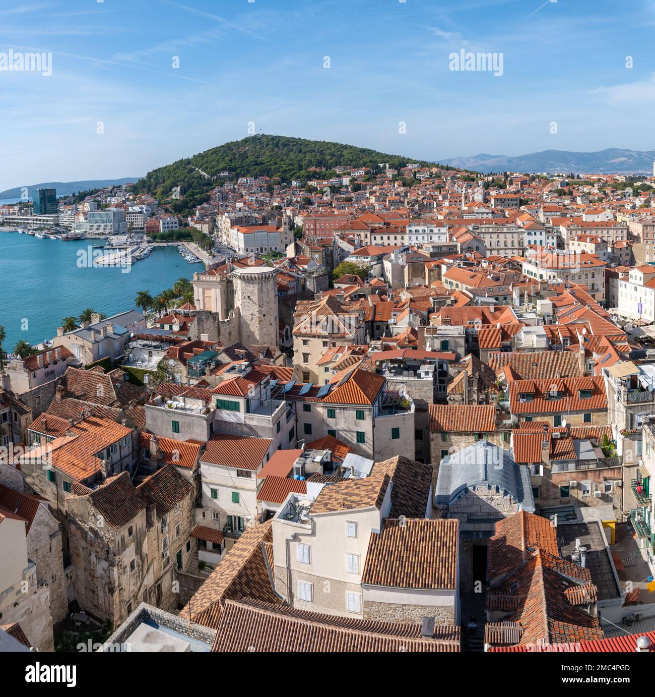 View Accross the Rooftops of Old Town Split, Croatia Stock Photo - Alamy