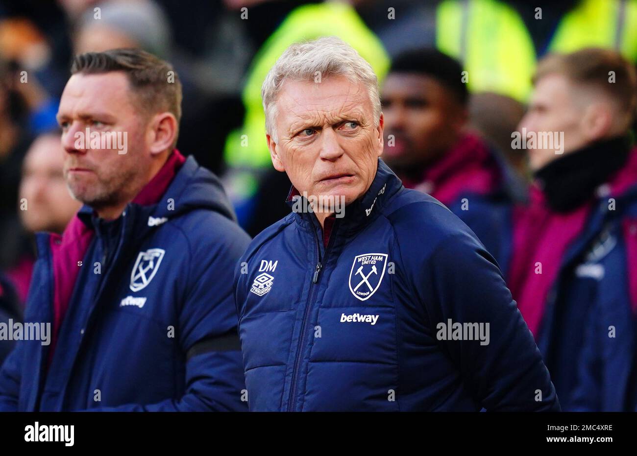West Ham United manager David Moyes prior to the Premier League match at the London Stadium, London. Picture date: Saturday January 21, 2023. Stock Photo