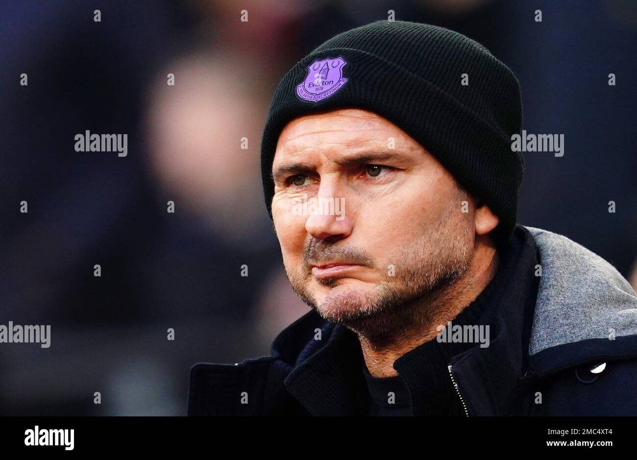 Everton manager Frank Lampard prior to the Premier League match at the London Stadium, London. Picture date: Saturday January 21, 2023. Stock Photo
