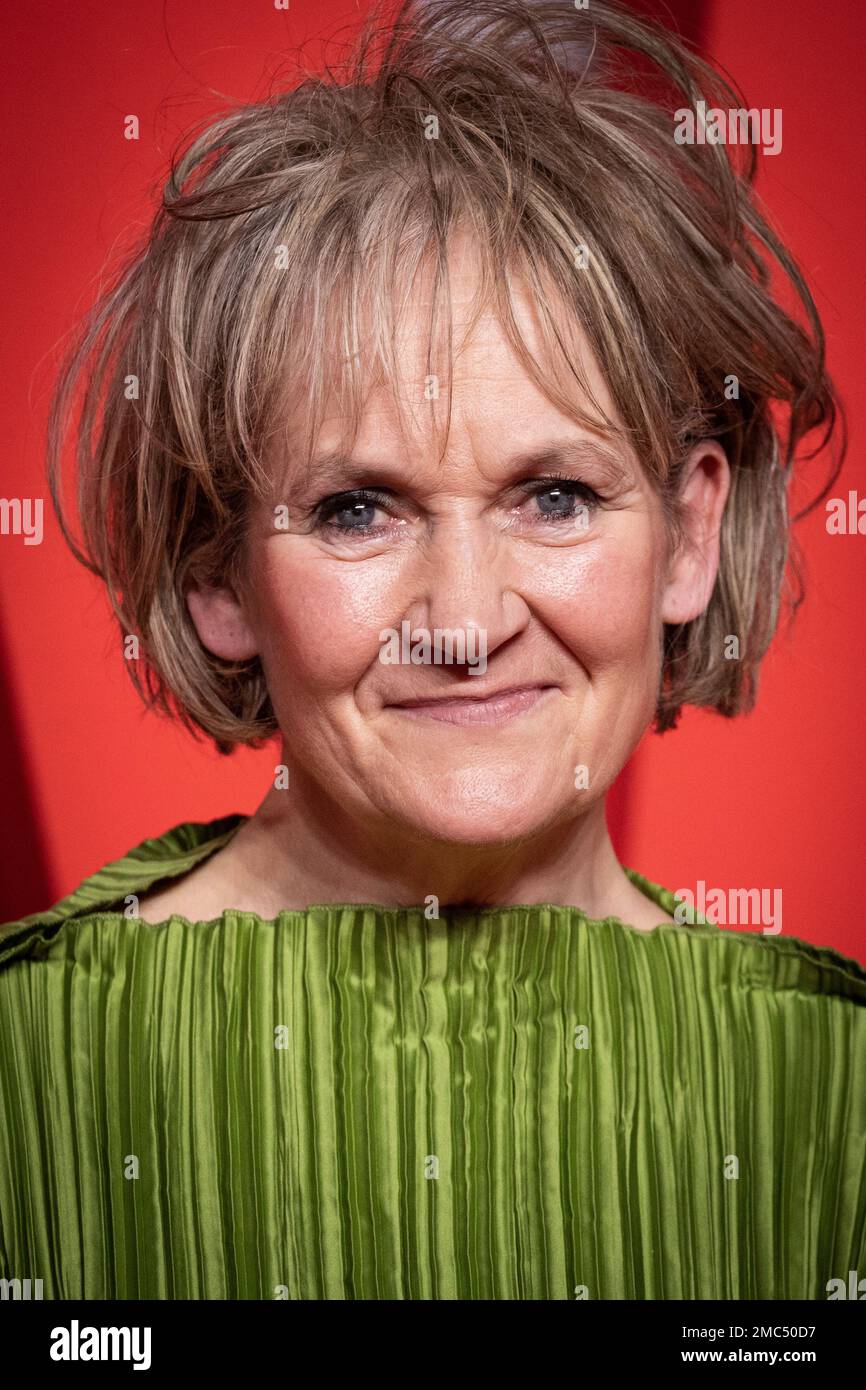 Lorraine Ashbourne poses for photographers upon arrival for the