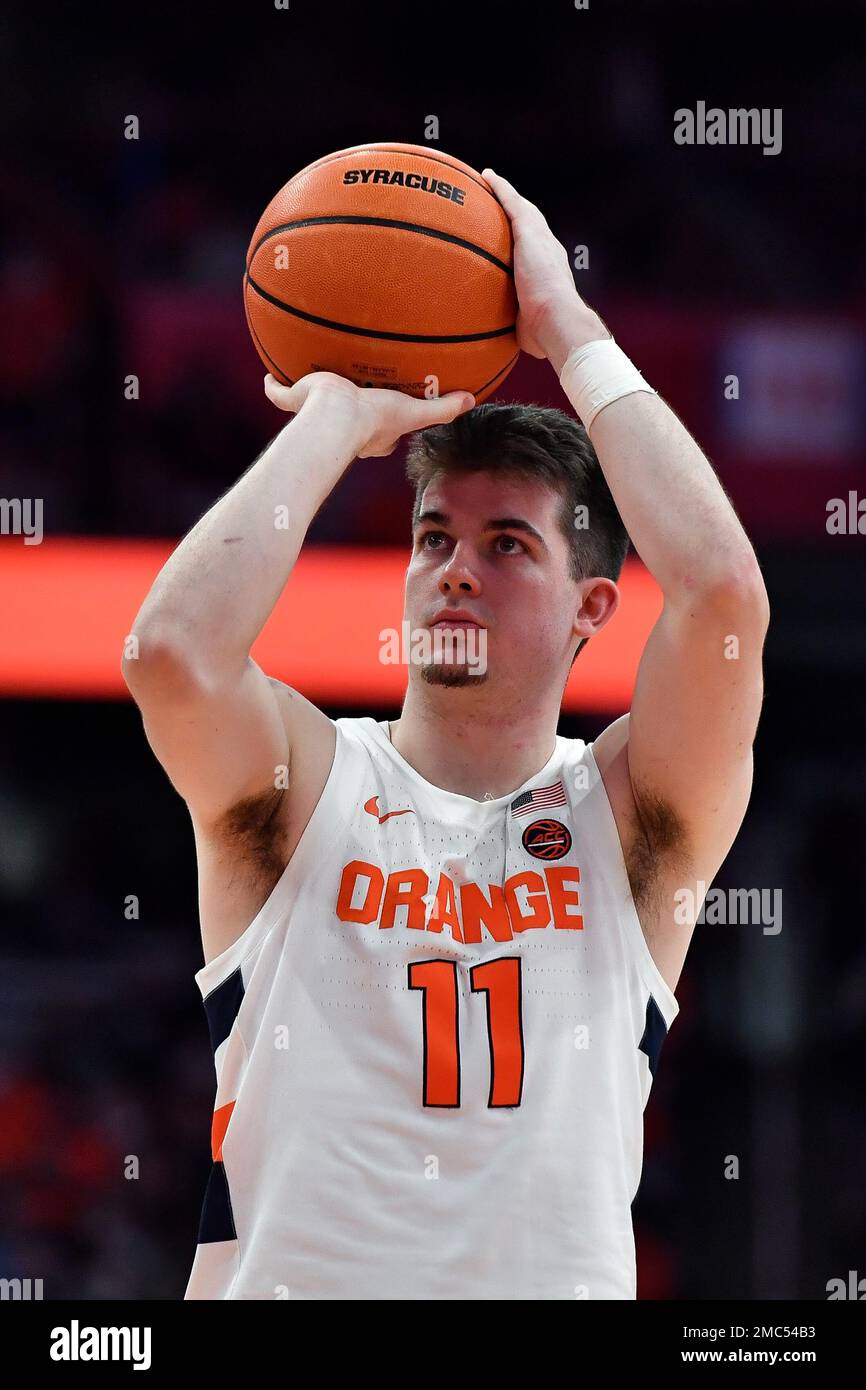 Syracuse guard Joseph Girard III takes a free throw during the second