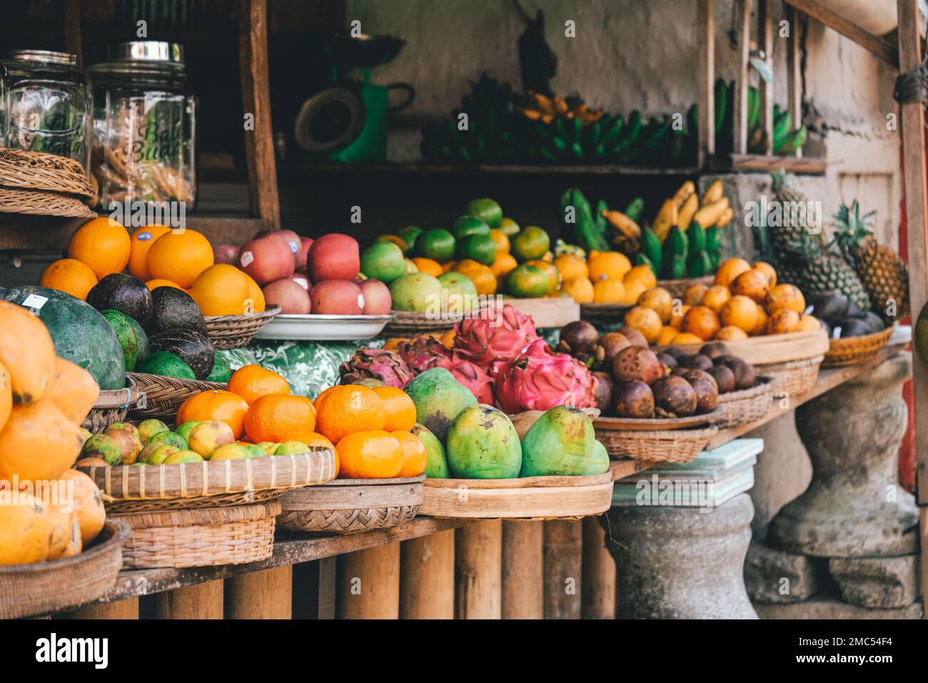 Fruits in a Market in Bali, Indonesia Stock Photo Alamy