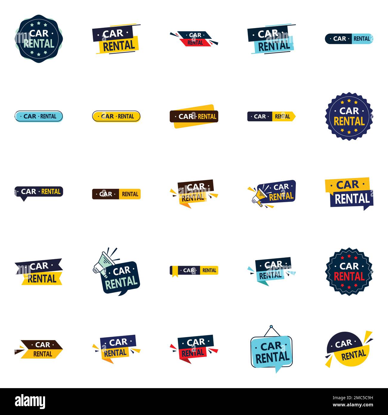 Background map of automobile advertising Cut Out Stock Images