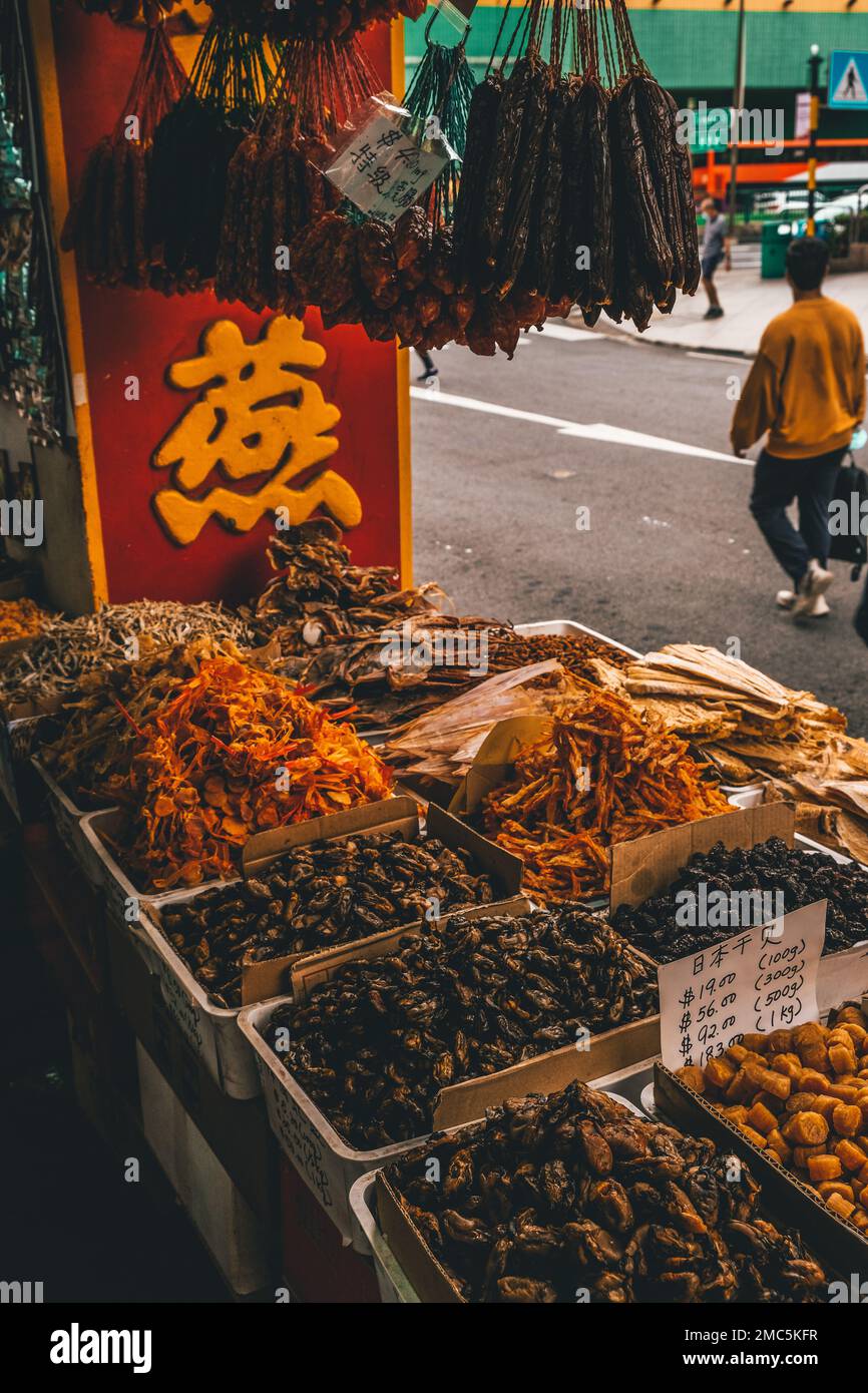 Spices shop in Chinatown Singapore Stock Photo Alamy
