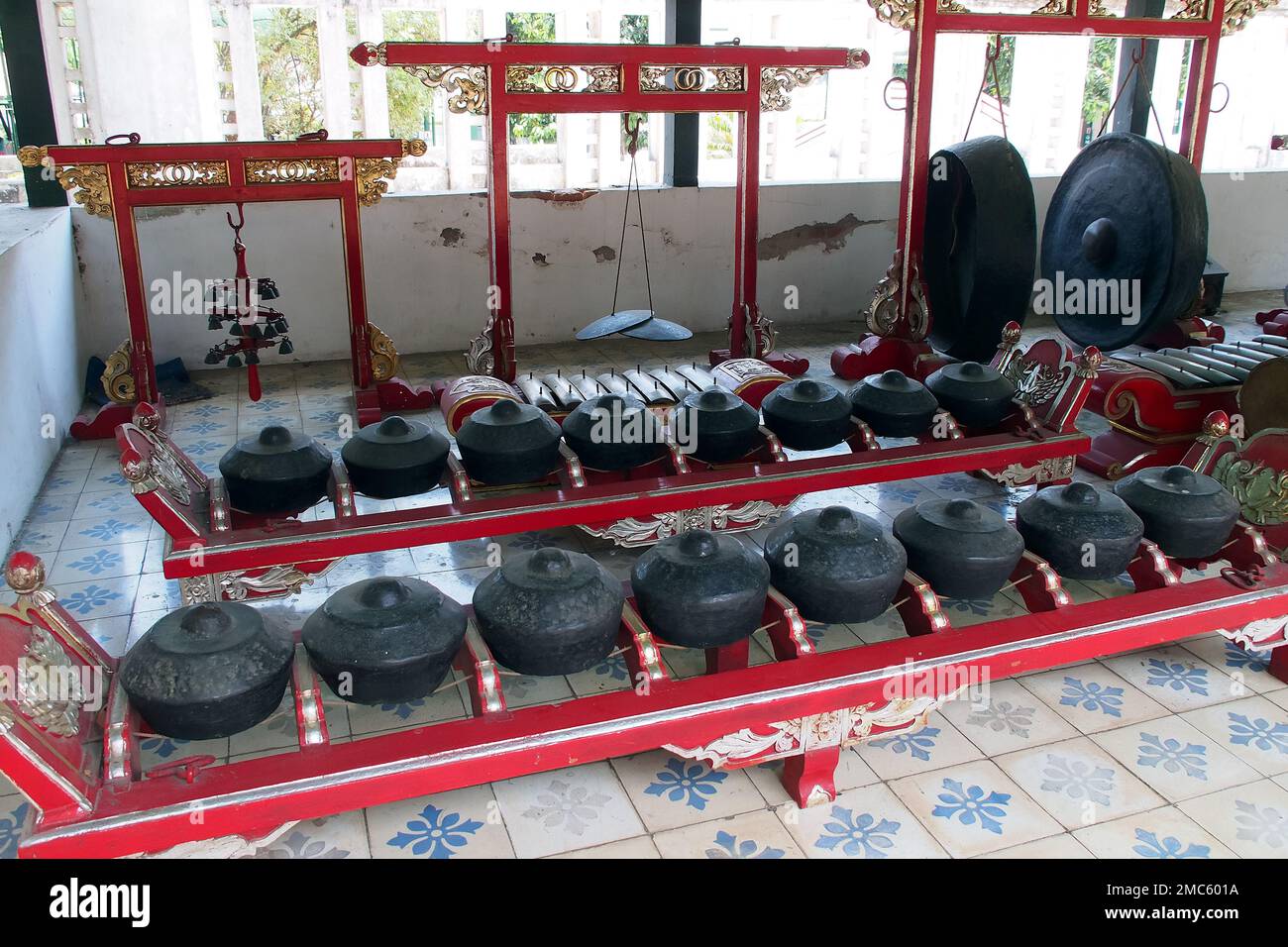 Gamelan instruments, Royal Palace of Yogyakarta, Kraton Ngayogyakarta