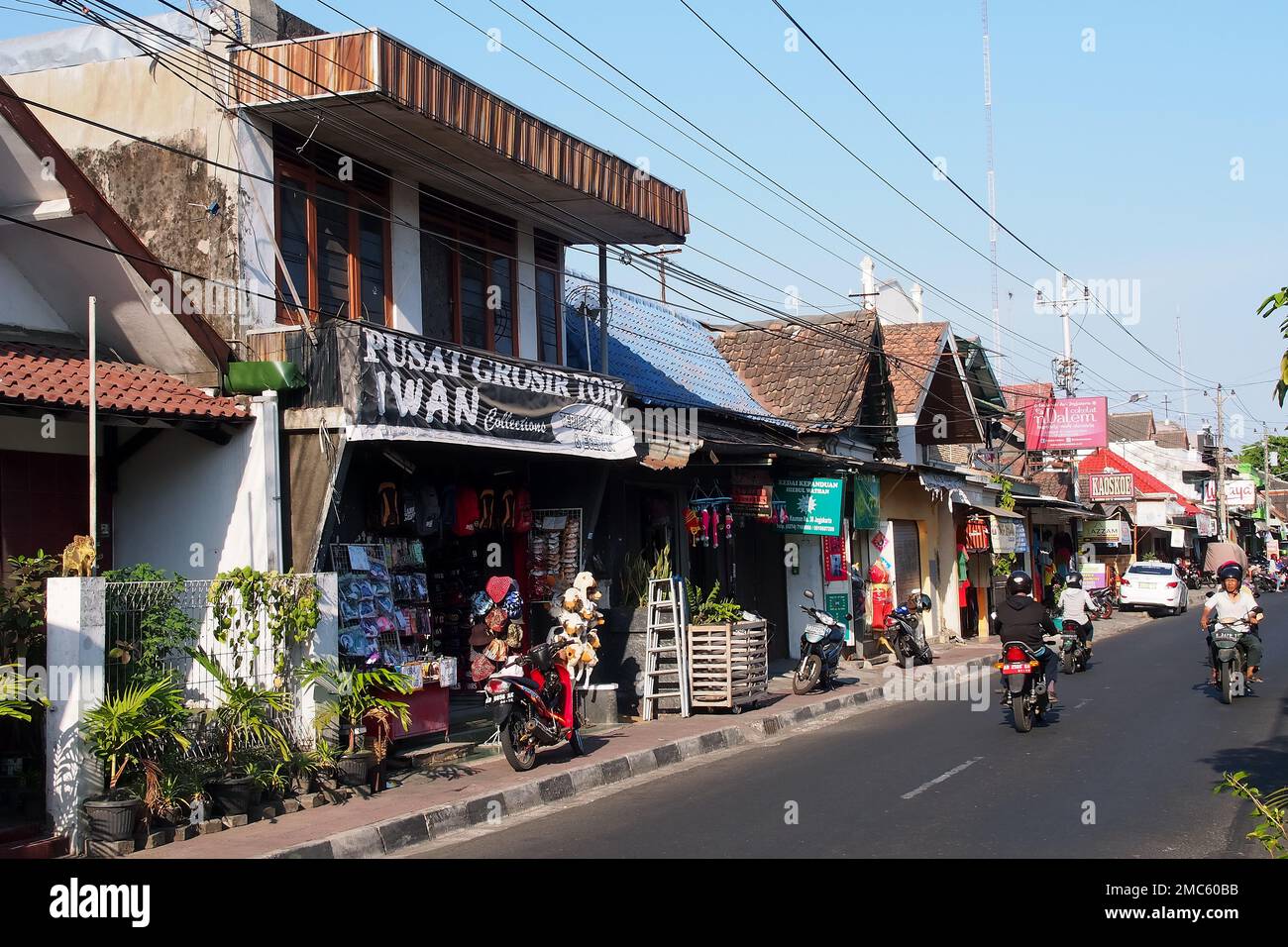 downtown, Yogyakarta, Java, Indonesia Stock Photo