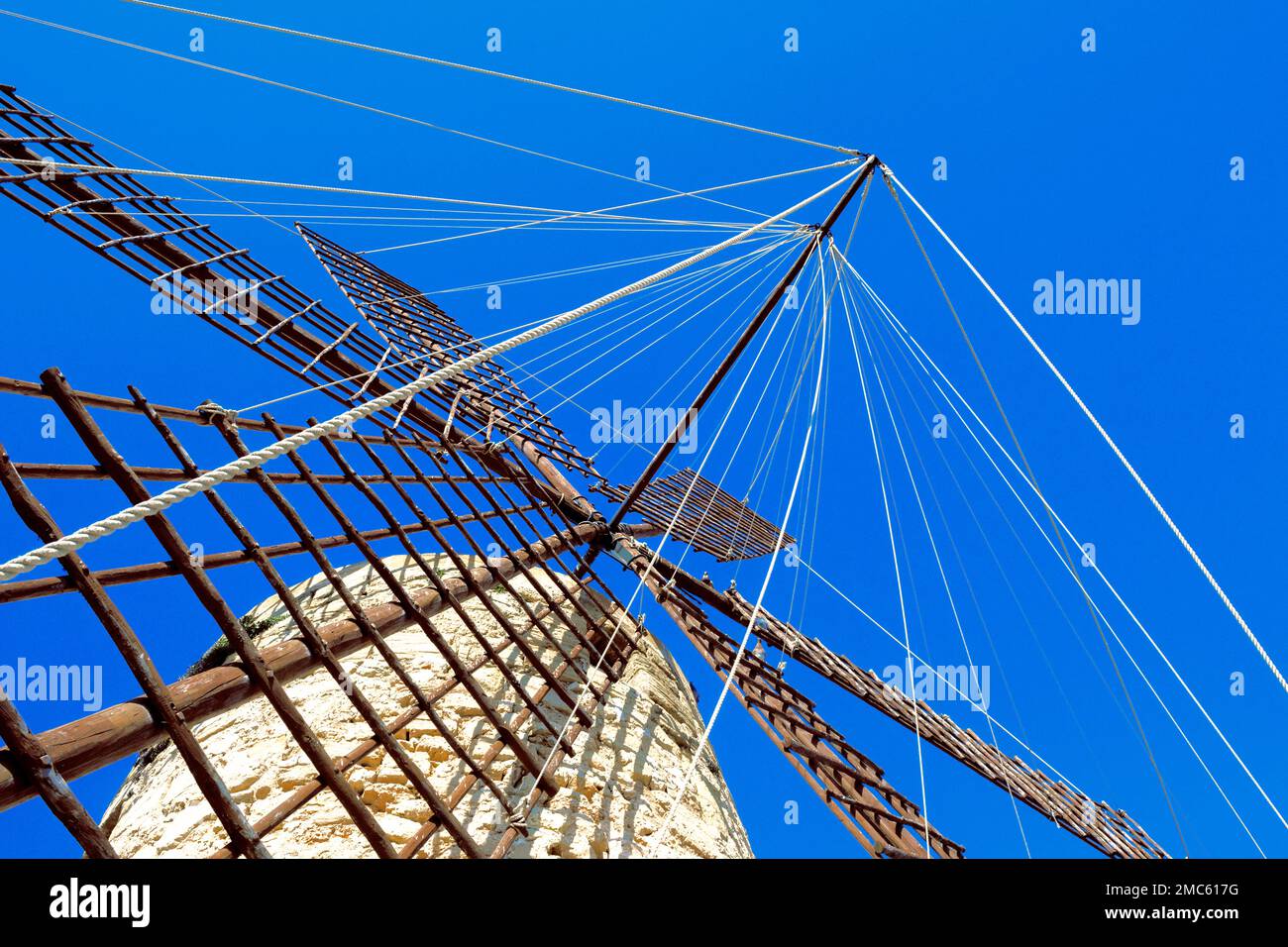 traditional Majorcan Windmill Stock Photo