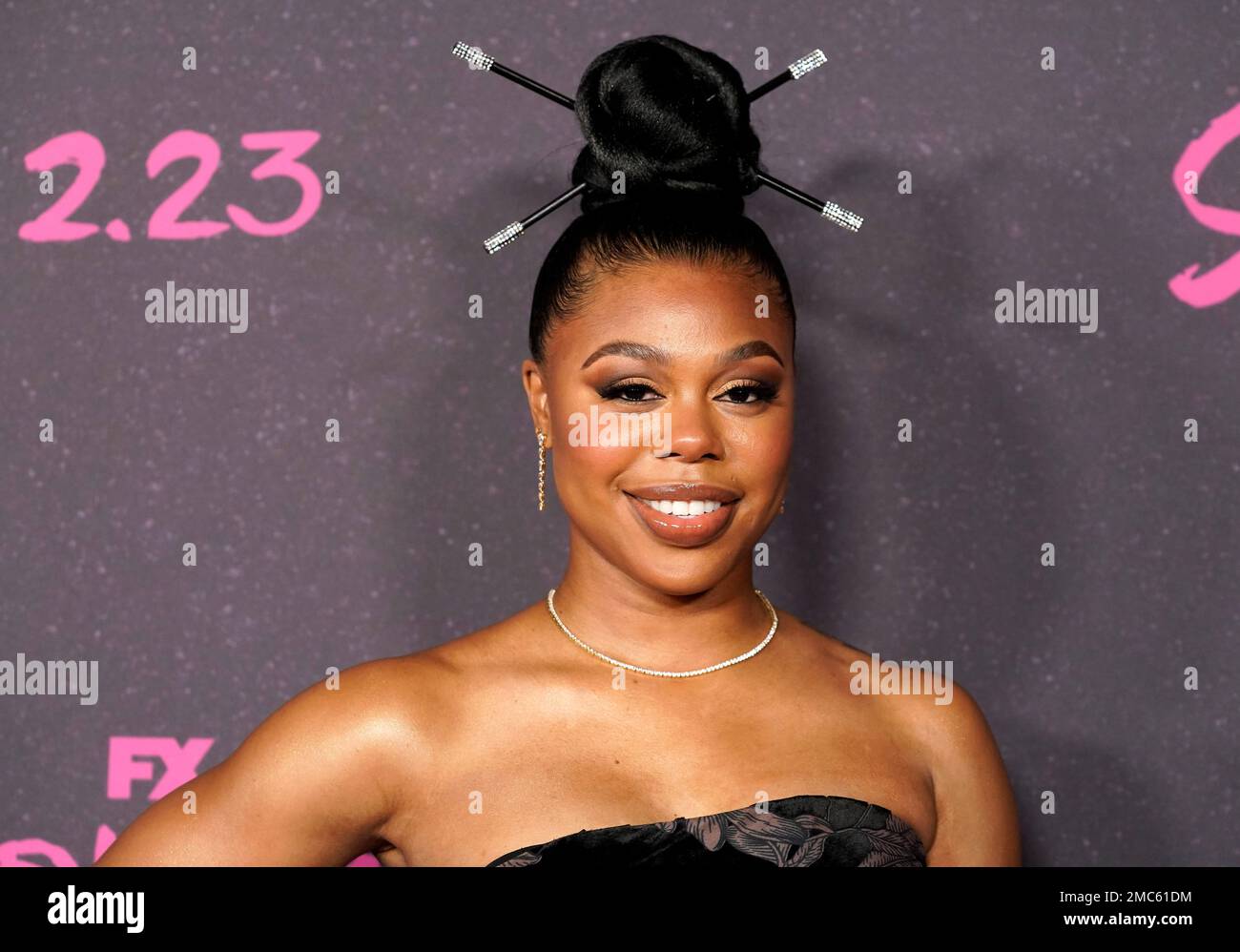 Gail Bean, a cast member in “Snowfall,” poses at the season five