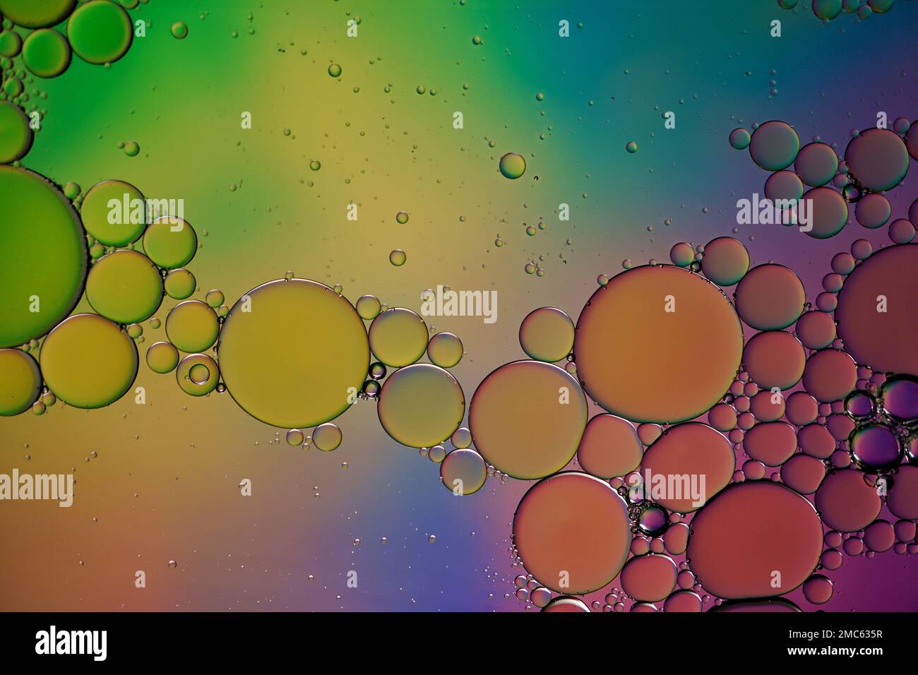 multi colored oil circles on the water, colorful background Stock Photo ...