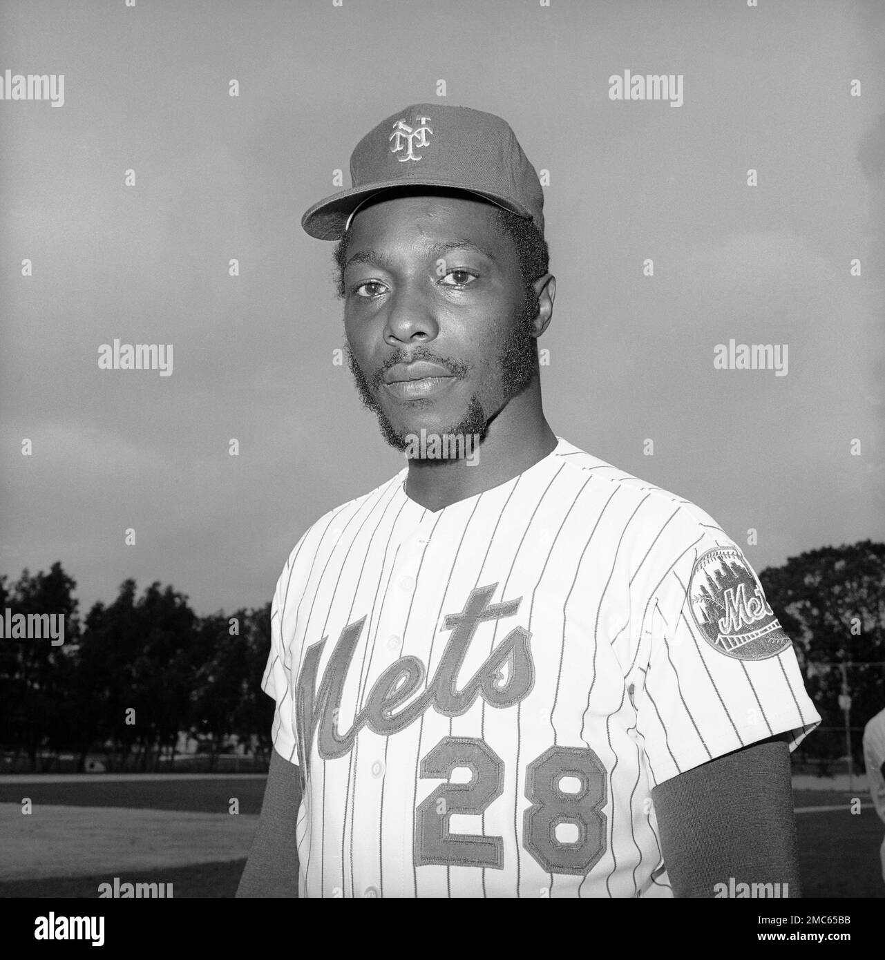 John Milner, Outfielder for the NY Mets, is shown in St. Petersburg, FL ...