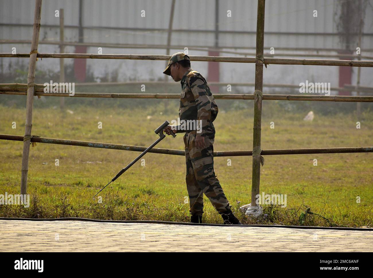 Guwahati, Guwahati, India. 21st Jan, 2023. Indian army checking the