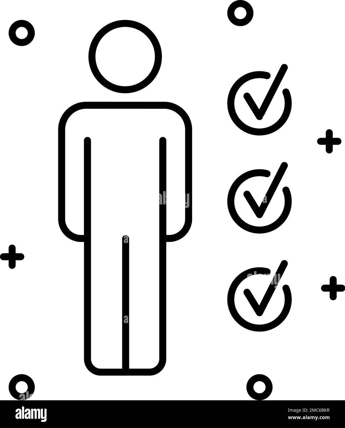 Qualification, edication, line vector icon on transparent background