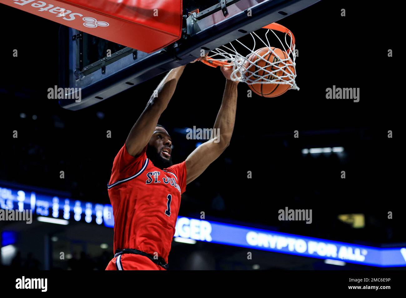 St. John's Aaron Wheeler dunks during the second half of the team's ...