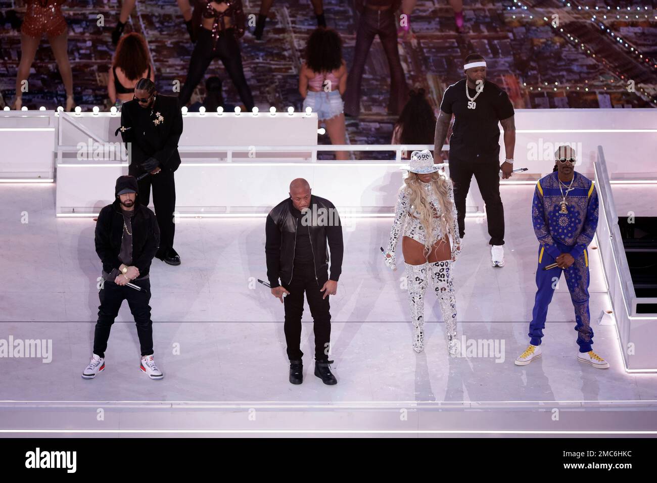 Dr. Dre, Snoop Dogg, Eminem, 50 Cent, Mary J. Blige & Kendrick