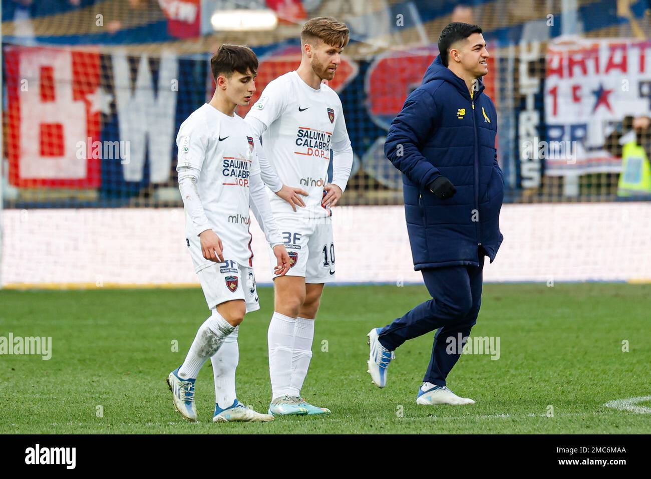 Modena, Italy. 21st Jan, 2023. Romeo Giovannini (Modena) celebrates after  scoring the gol of 2-0 during Modena FC vs Cosenza Calcio, Italian soccer  Serie B match in Modena, Italy, January 21 2023