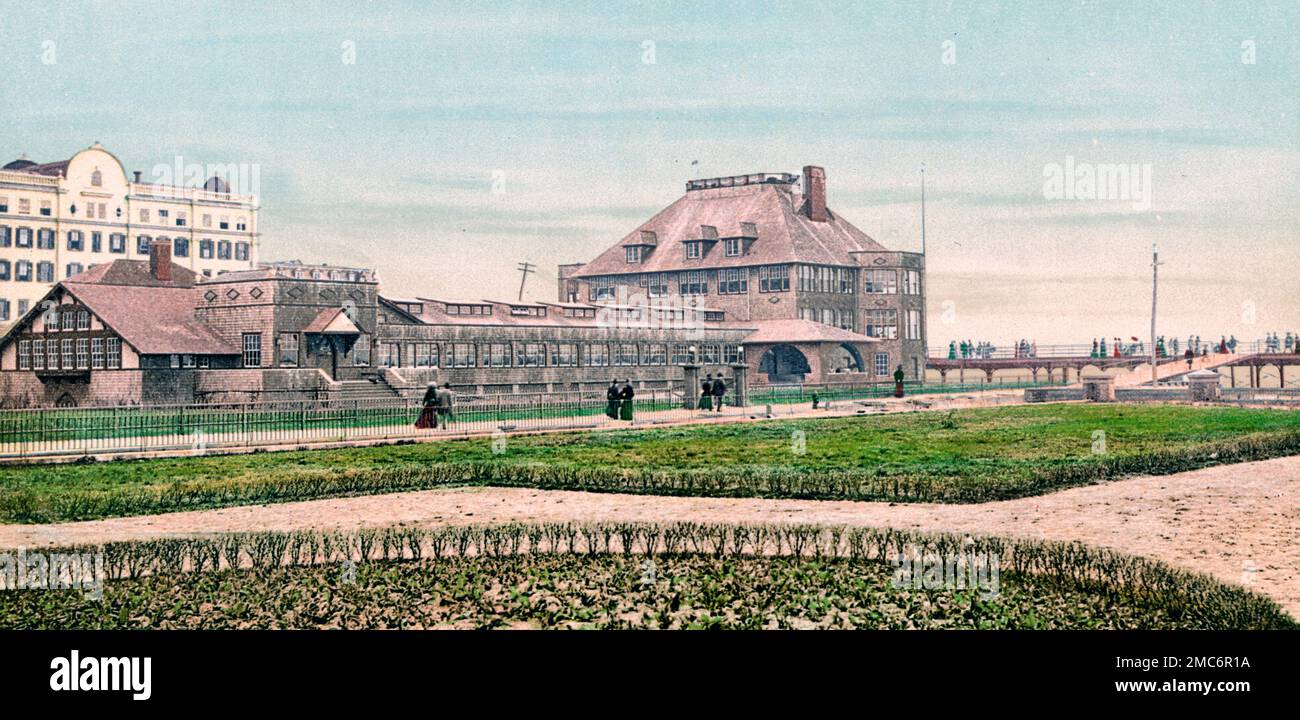 The casino, Atlantic City, circa 1900 Stock Photo