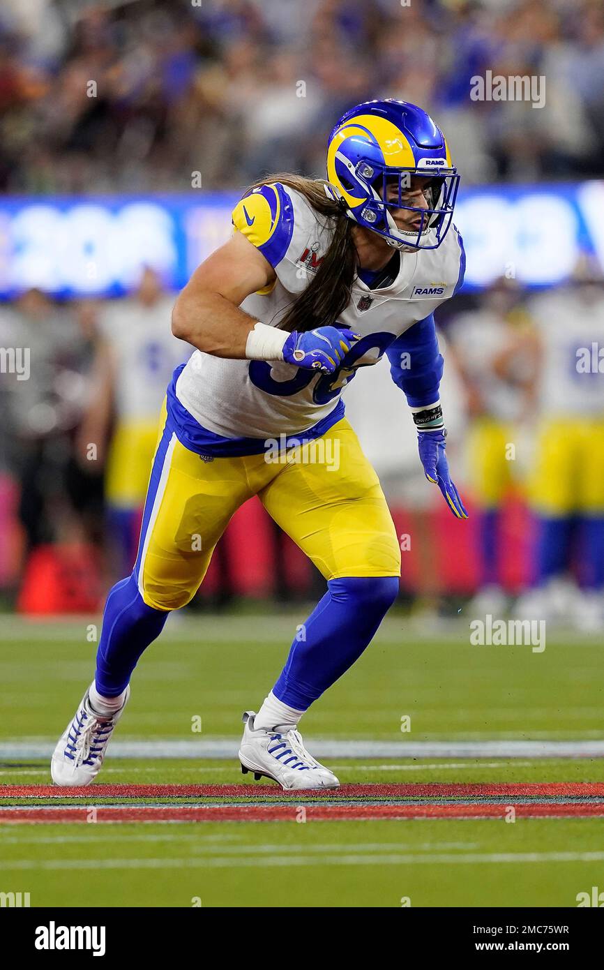 Los Angeles Rams linebacker Christian Rozeboom (56) in action against ...
