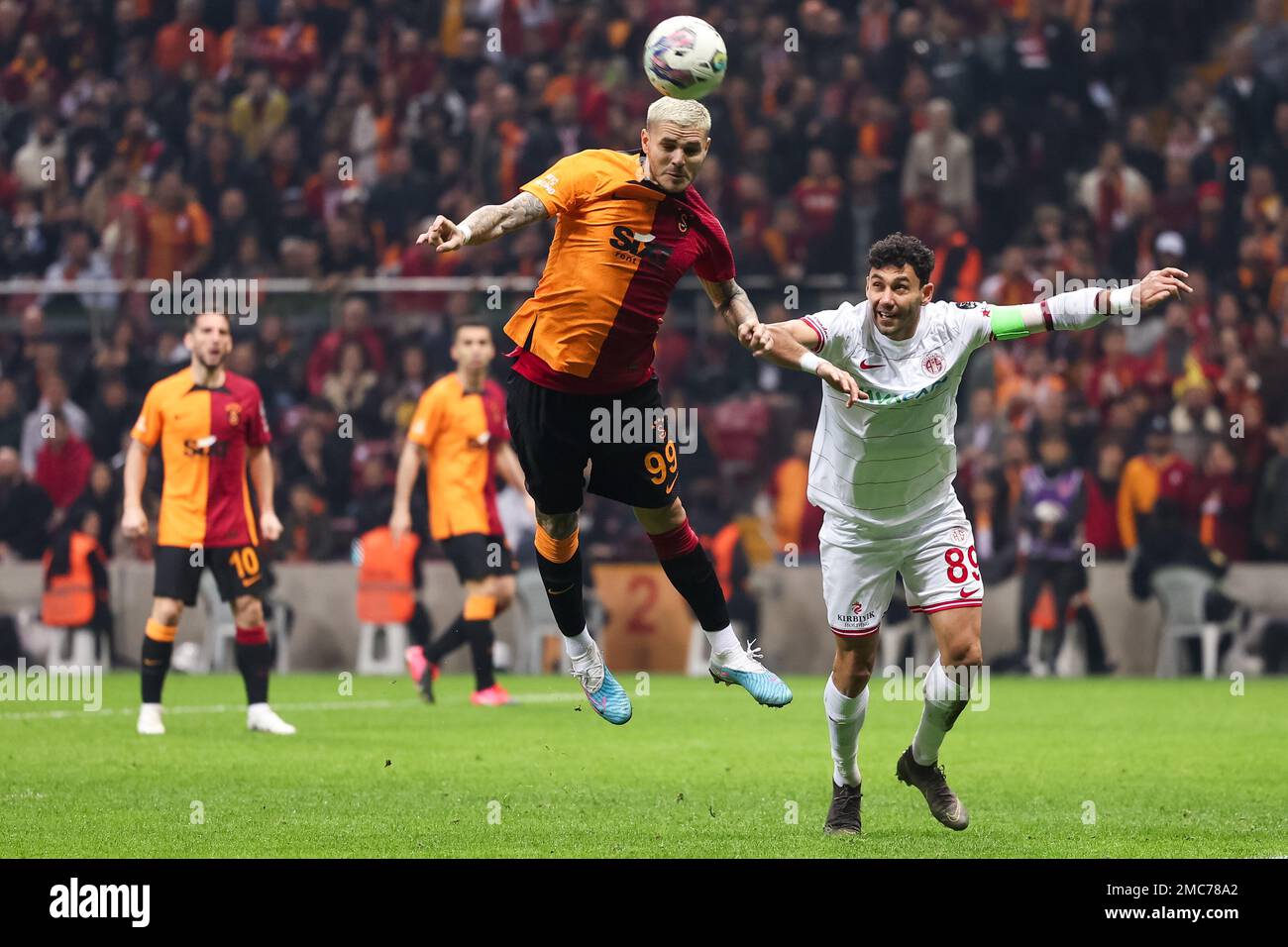 ISTANBUL, TURKEY JANUARY 21 Mauro Icardi of Galatasaray SK scores
