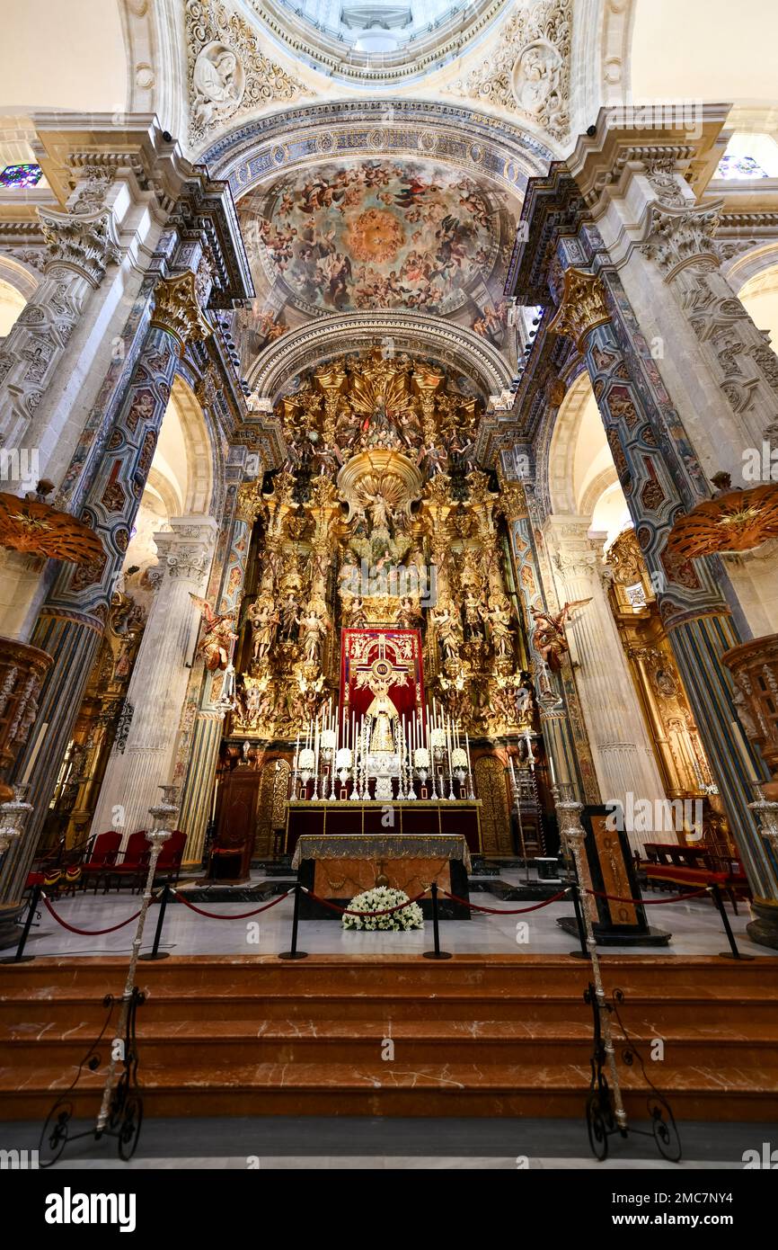 Seville, Spain December 9, 2021 Church of the Divine Savior interior