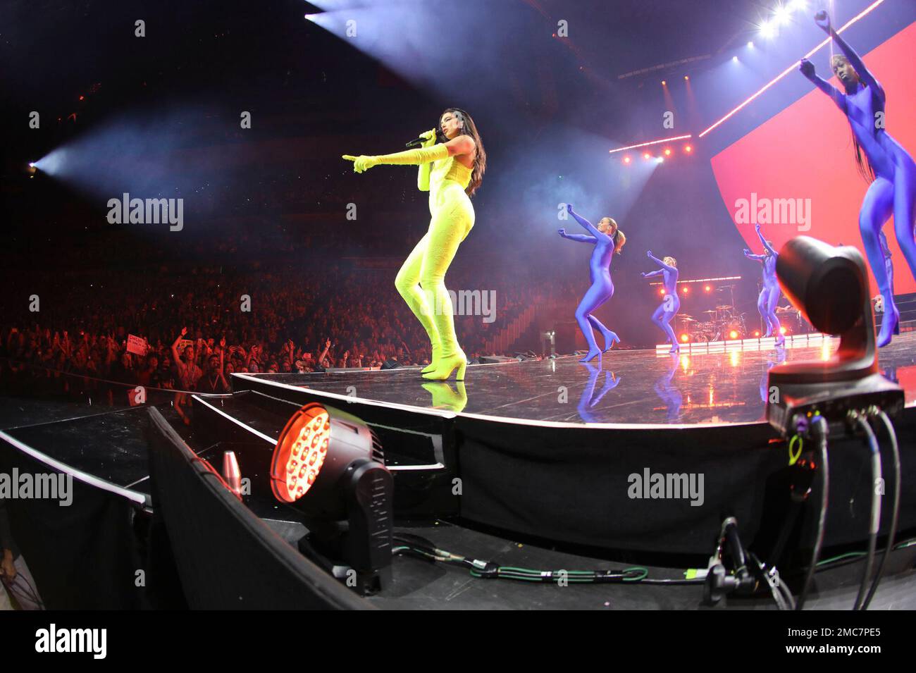 Dua Lipa Performs during the Future Nostalgia Tour at State Farm Arena