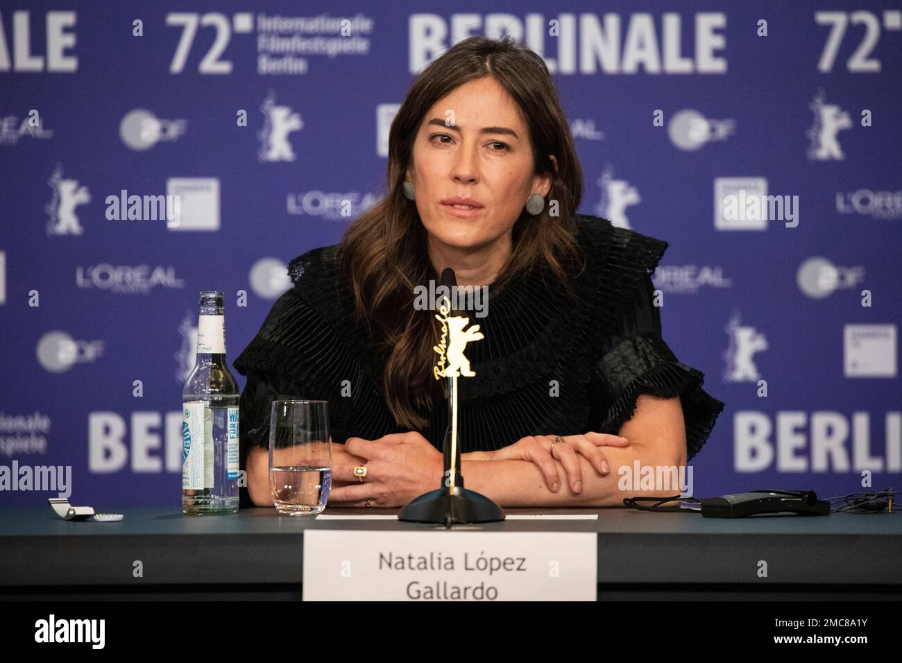 Natalia Lopez Gallardo at the press conference for the film 'Robe of ...