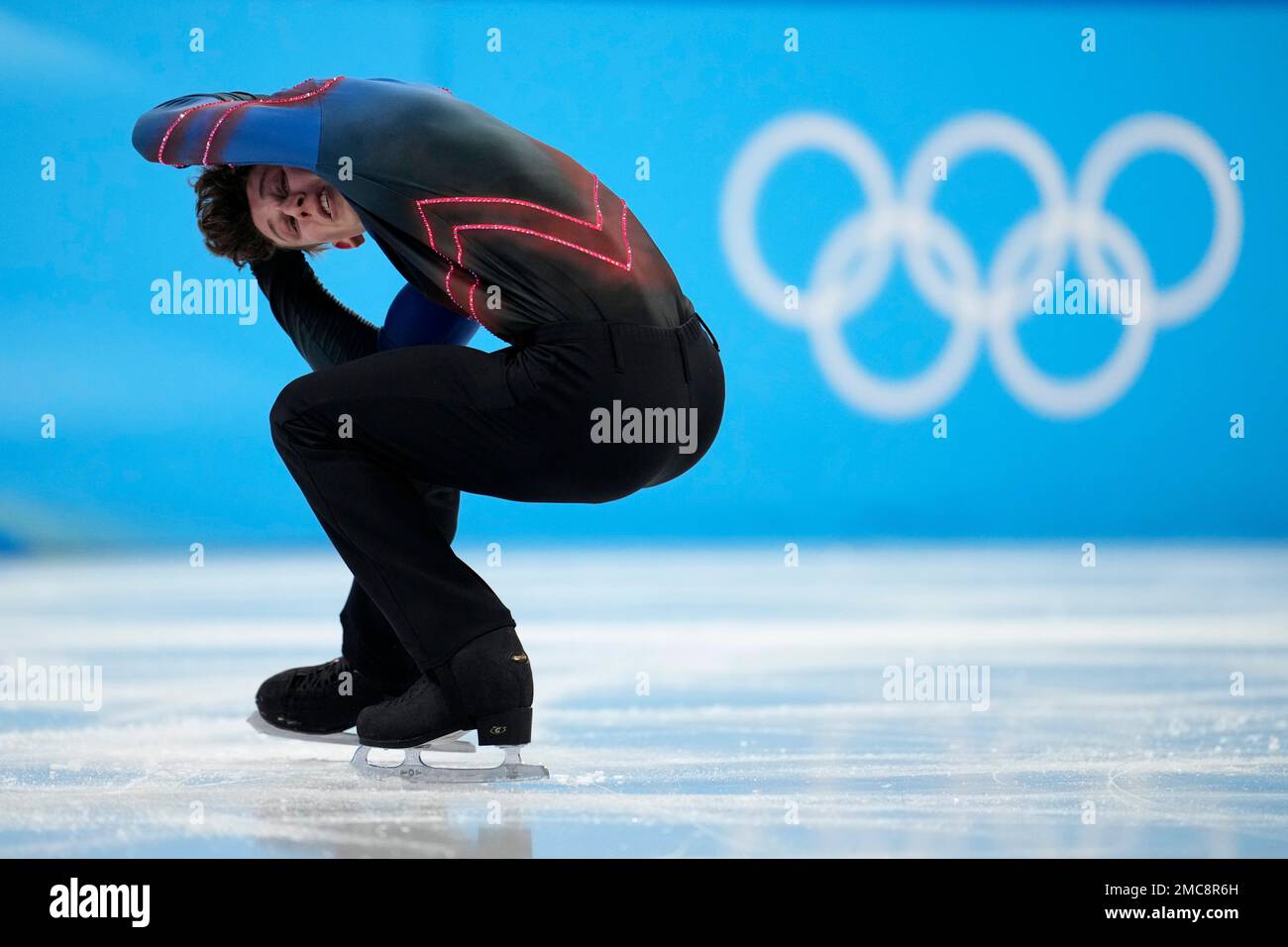 Lukas Britschgi, of Switzerland, competes in the men's free skate